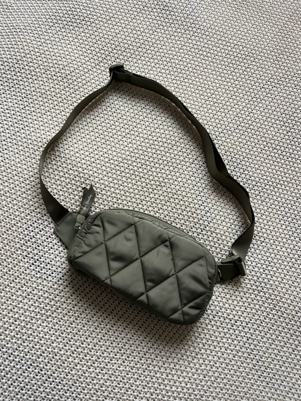 Vera Bradley Olive Quilted Crossbody with Floral Interior